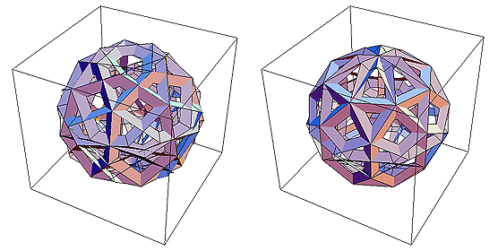 Multiple folded polygons